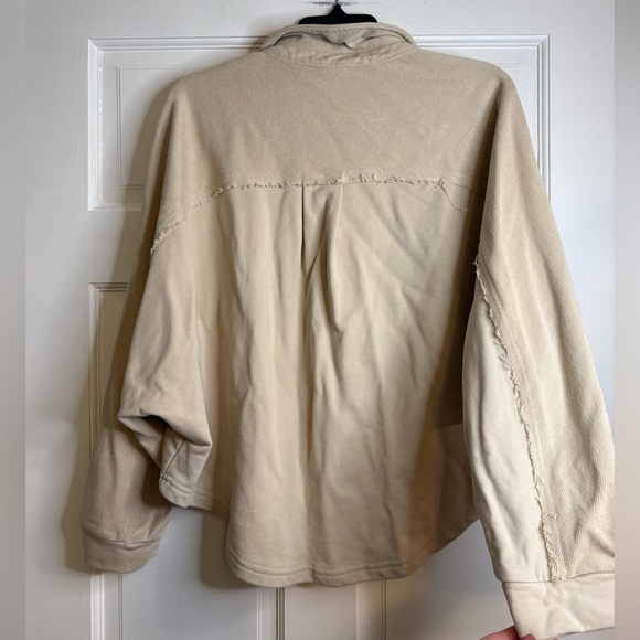 Listicle Oversized Shacket - Picture 2 of 2